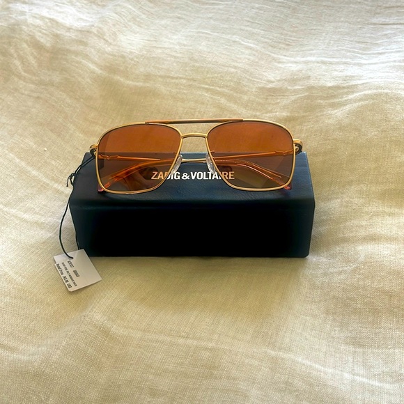 New With Tags Zadig & Voltaire Aviator Sunglasses - Picture 4 of 5